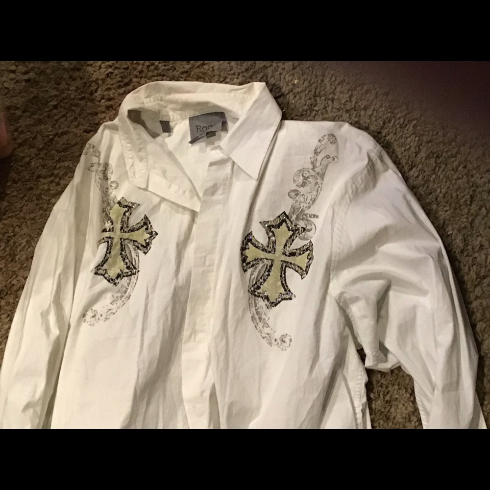 Mens XXL BUTTON UP CLUB STYLE,ROAR